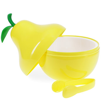eiskübel in obstform mit deckel und zange – birne