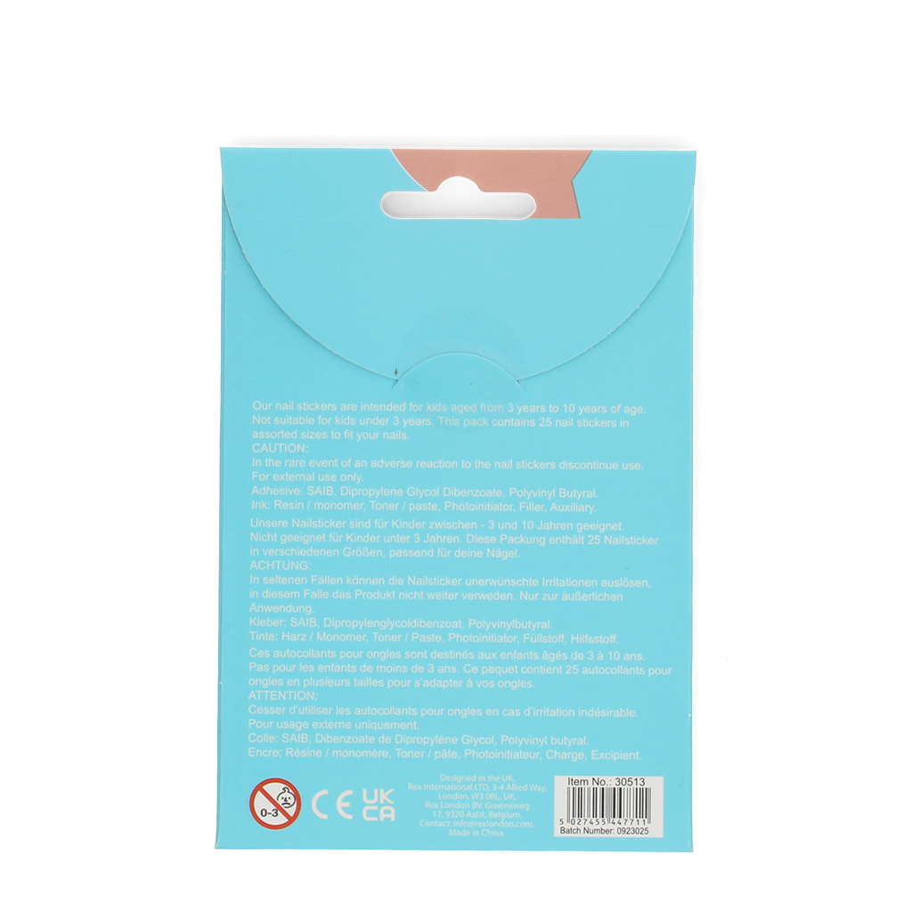 children's nail stickers - sunny sausage dog