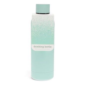 rubber coated steel bottle 500ml - eggshell blue