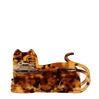 hair claw clip - sitting cat
