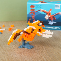 build your own dinosaur model brick kit - pterodactyl
