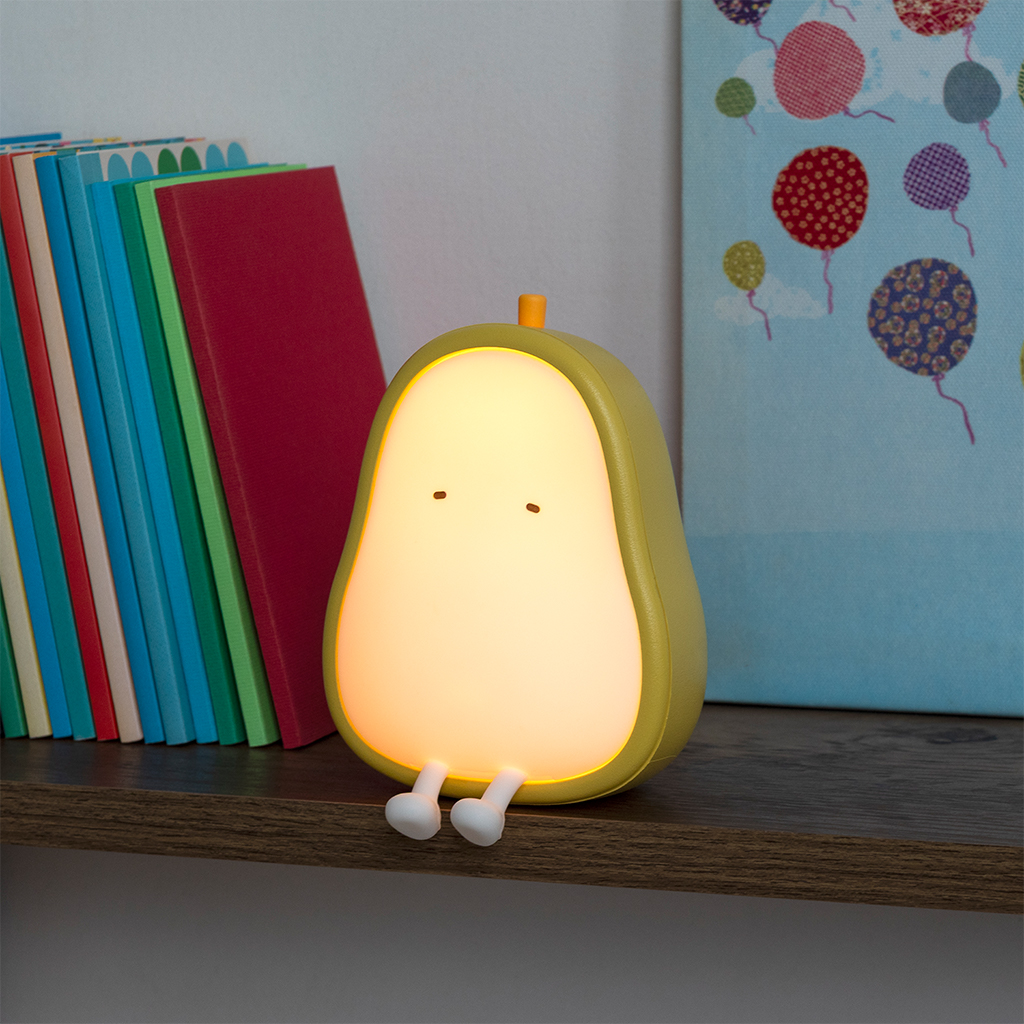 usb rechargeable dimmable night light - kawaii pear
