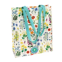 recycled shopping bag - wild flowers