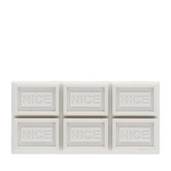 chocolate bar eraser - white