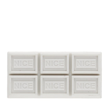 chocolate bar eraser - white