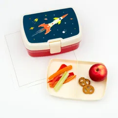 lunch box with tray - space age lunch box with tray - space age