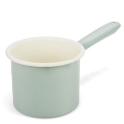 enamel milk pot 0.9ltr - pistachio green