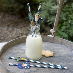 paper straws (pack of 4) - space adventure