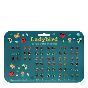 stick on earrings (30 pairs) - ladybird stick on earrings (30 pairs) - ladybird