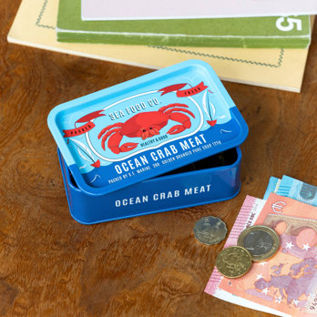 boîte de conservation miniature avec couvercle - crab