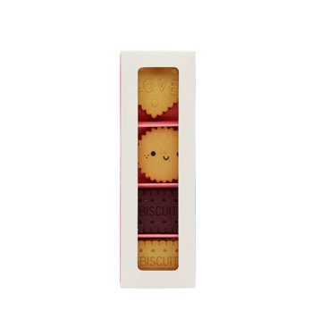 gommes (lot de 4) - biscuits