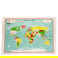 torchon à vaisselle world map