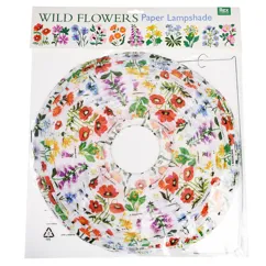 abat-jour en papier wild flowers