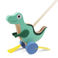 wooden push along walker toy - flapping dinosaur
