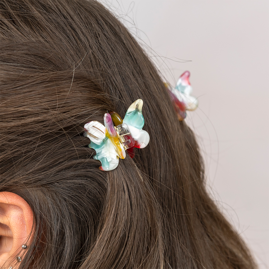 mini butterfly hair claw clips (set of 2) - fairies in the garden