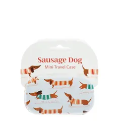 mini travel case - sausage dog mini travel case - sausage dog