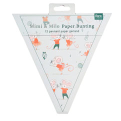 paper bunting (3 metres) - mouse ballet