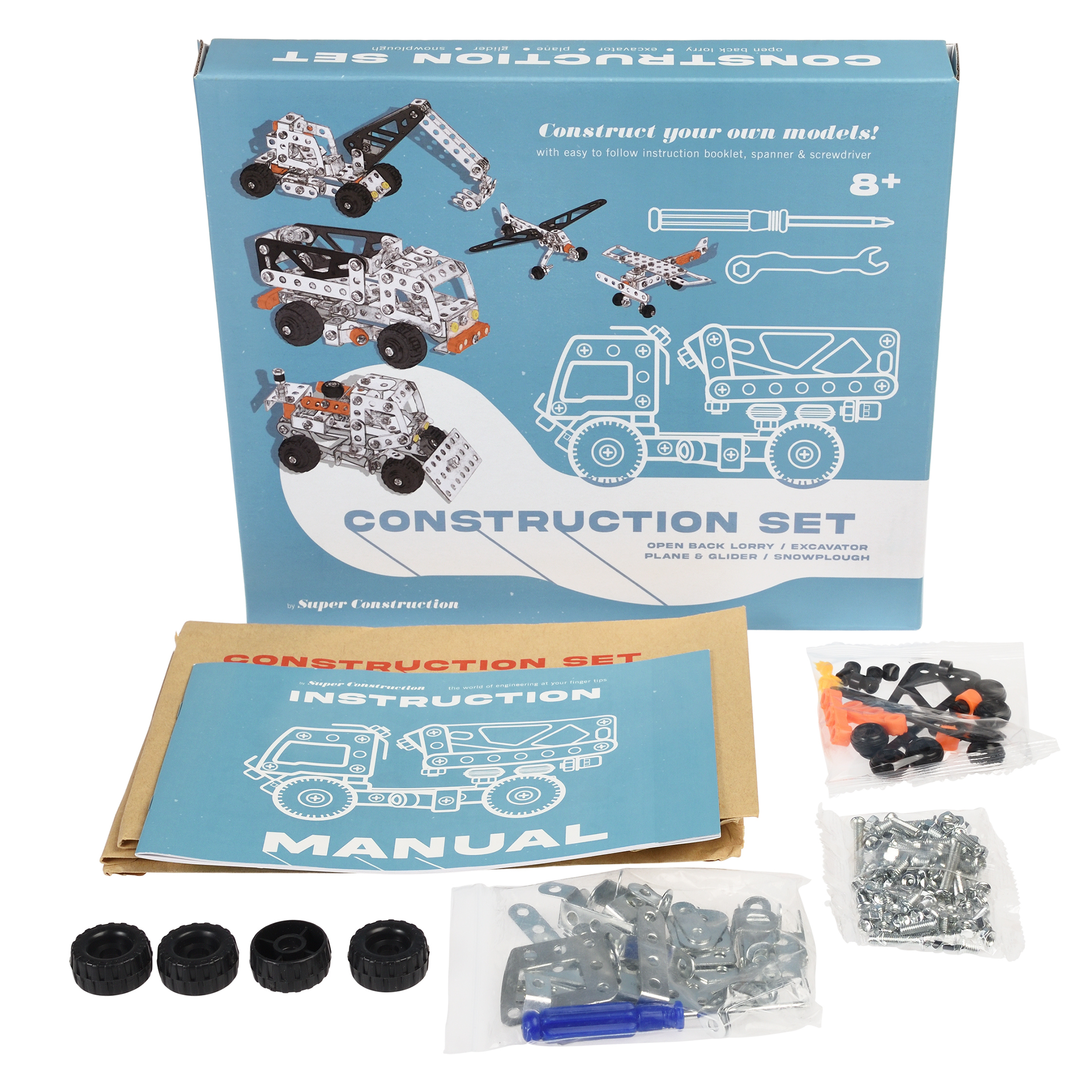 large construction set - 5 in 1