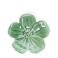 plat à fleurs en céramique 11cm - vert