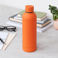 rubber coated steel bottle 500ml - orange