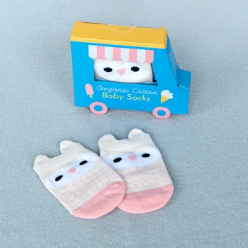 chaussettes bébé rose pink owl (une paire) chaussettes bébé rose pink owl (une paire)
