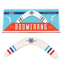 wooden boomerang - wild bear wooden boomerang - wild bear