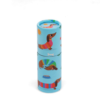 buntstifte in der pappröhre - sunny sausage dog