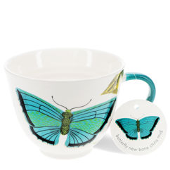 large ceramic mug 550ml - butterfly