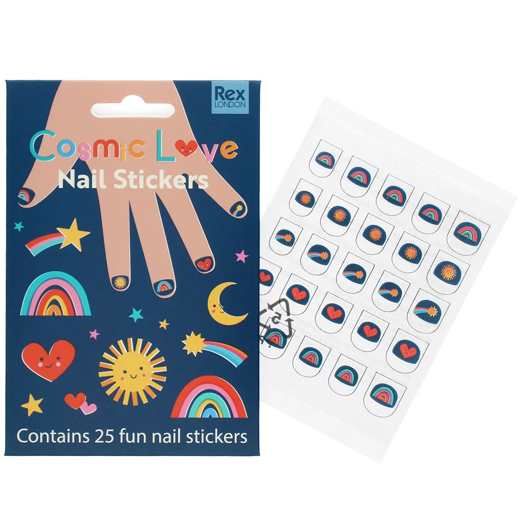 nagel-sticker für kinder - cosmic love