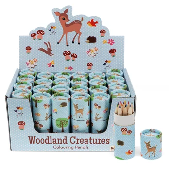 dose mit 12 buntstiften woodland creatures dose mit 12 buntstiften woodland creatures