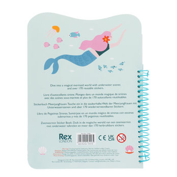 reusable sticker book - mermaid