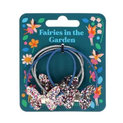 glitter butterfly hair bands (set of 4) - fairies in the garden