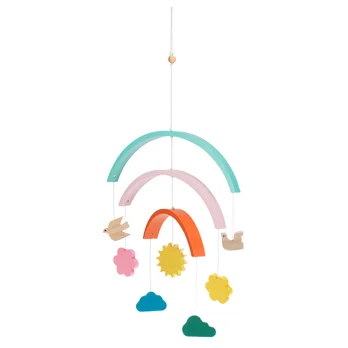mobile arc-en-ciel en bois mobile arc-en-ciel en bois
