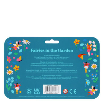ohrringe zum aufkleben fairies in the garden