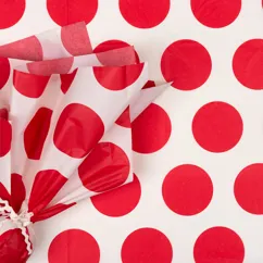 tissue paper (10 sheets) - red on white spotlight tissue paper (10 sheets) - red on white spotlight