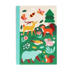 a5 notebook - woodland
