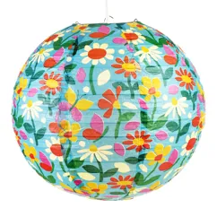 paper lampshade - butterfly garden