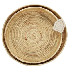 round water hyacinth trays (set of 2) round water hyacinth trays (set of 2)