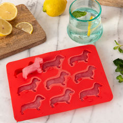 silicone ice cube tray - sausage dog