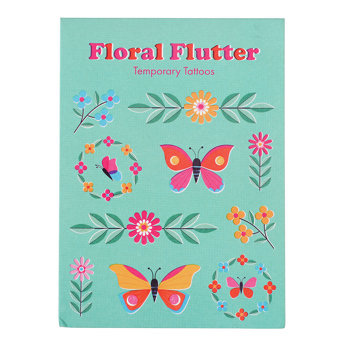 temporary tattoos - floral flutter