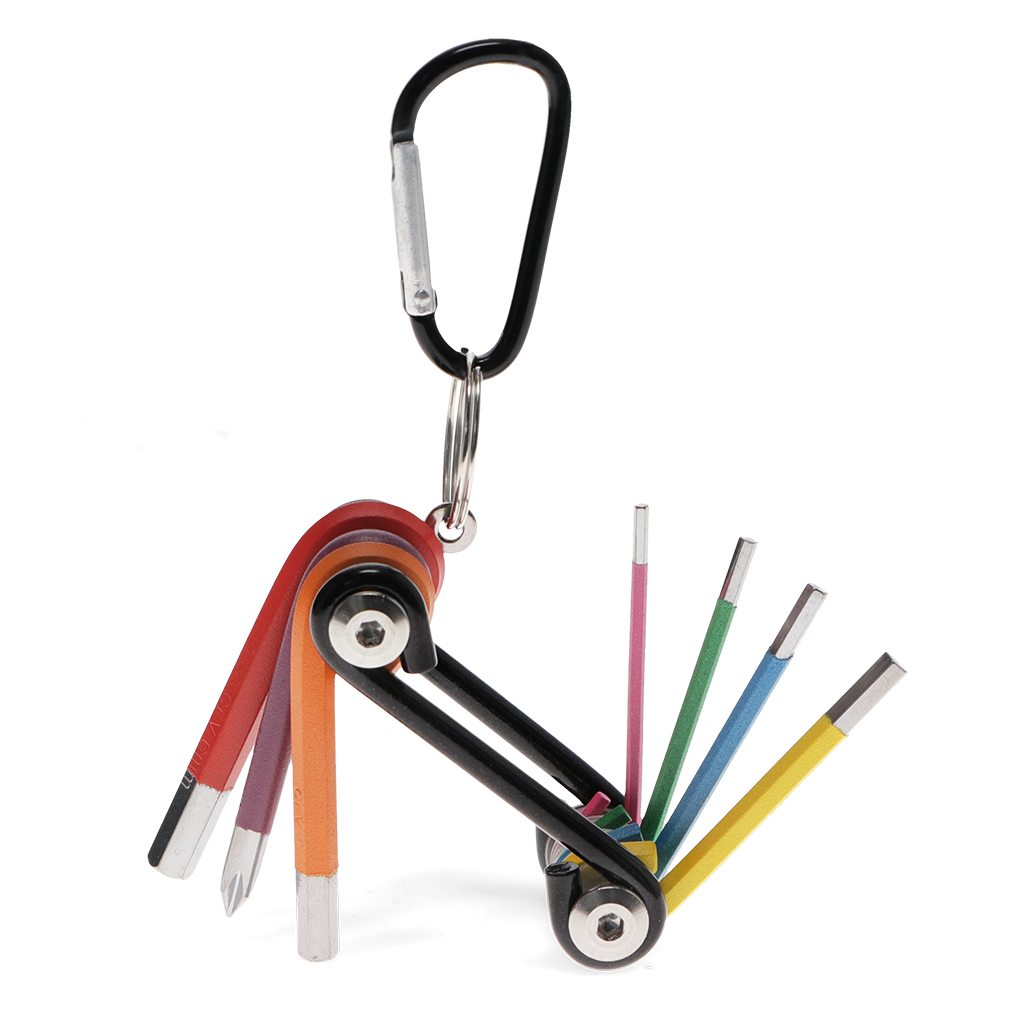 7 in 1 hex key multi-tool - multi-colour