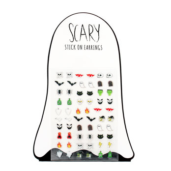 stick on earrings (30 pairs) - spooky