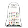 stick on earrings (30 pairs) - spooky