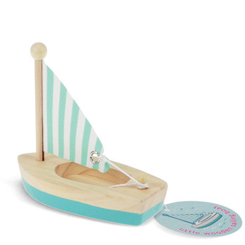 wooden sailboat