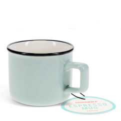 stoneware espresso mug 125ml - light blue