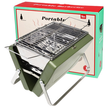 valise portable barbecue - vert foncé