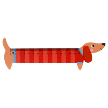 wooden ruler - sausage dog wooden ruler - sausage dog