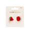 mini hair claw clips (set of 2) - apple and strawberry