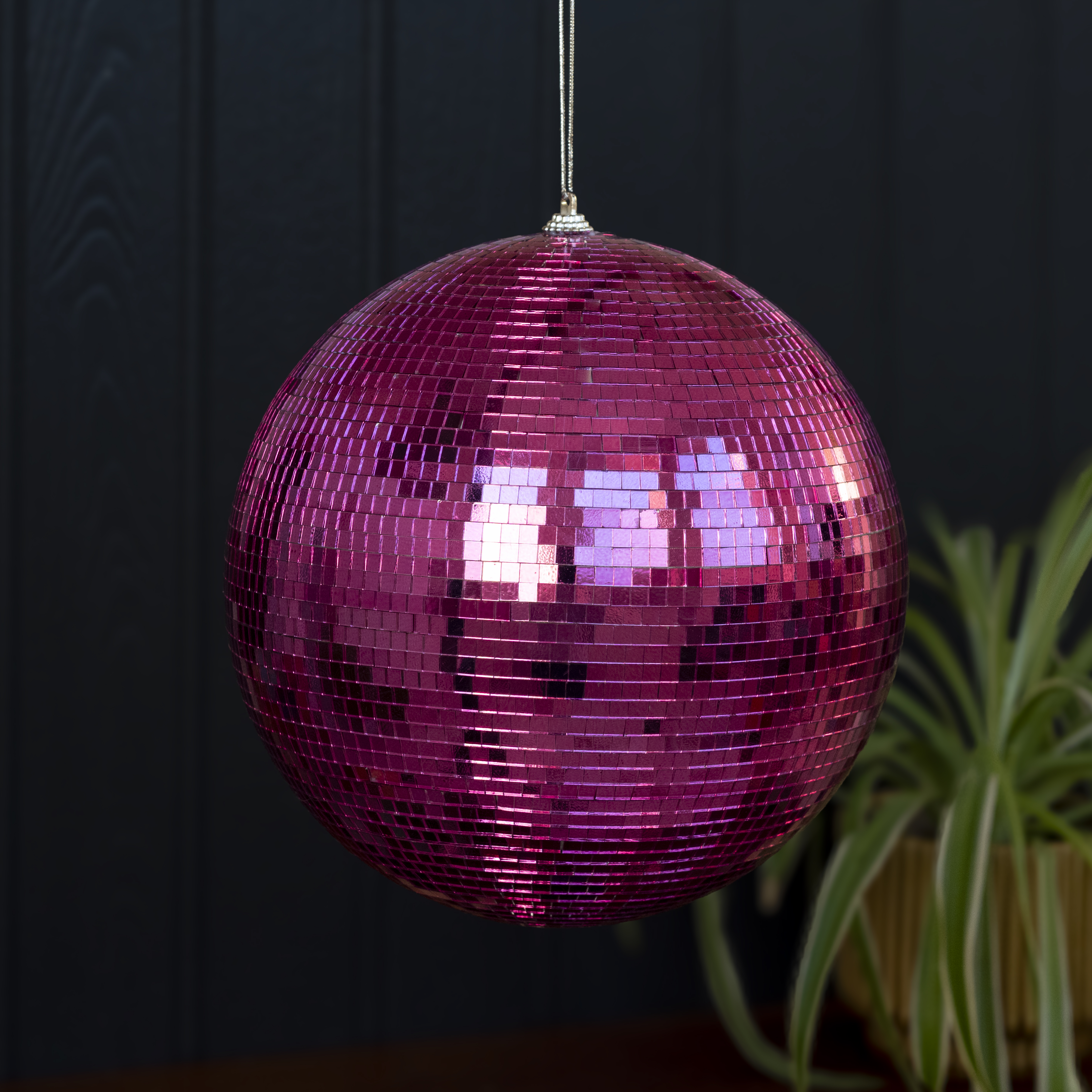hängende discokugel (20 cm) - pink