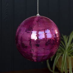 hängende discokugel (20 cm) - pink
